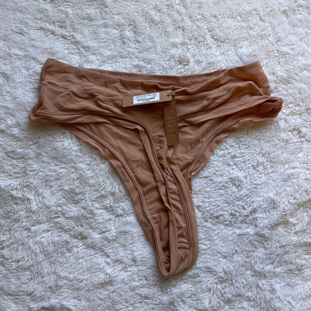SKIMS Summer Mesh Thong Ochre PN-THG-1635 Women's Size 3X New With Tags